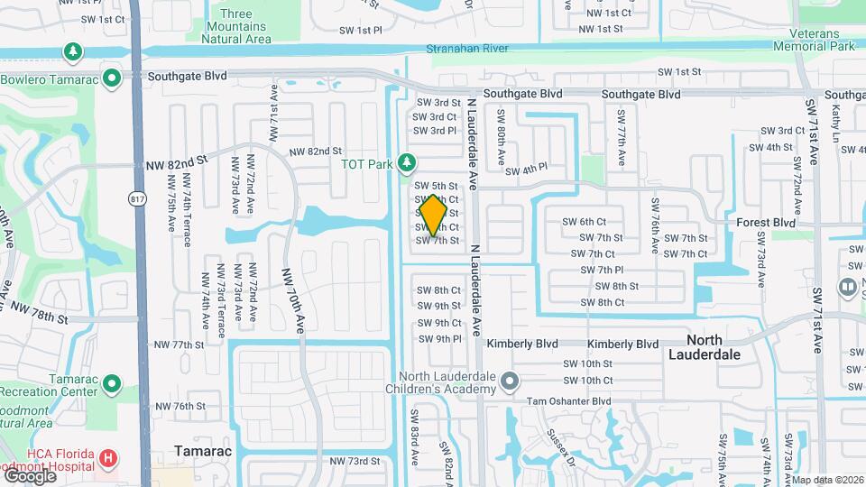 8210 SW 7th St Map and Location Details
