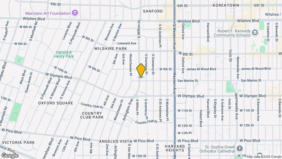 938 S Wilton Pl Map and Location Details