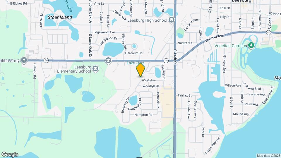 1610 Crest Ave Map and Location Details