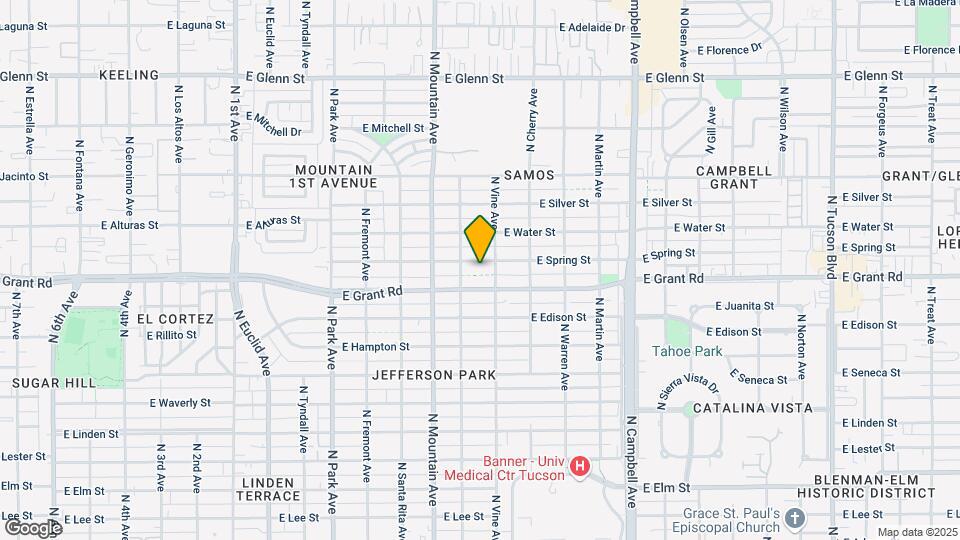 1418 E Spring St Map and Location Details