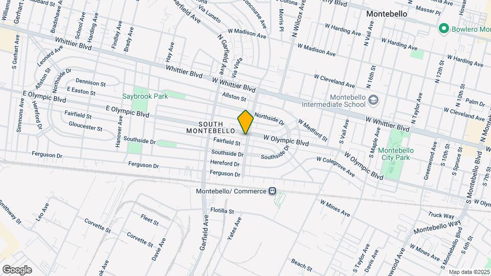 6684 E Olympic Blvd Mapa y Detalles de la Ubicación