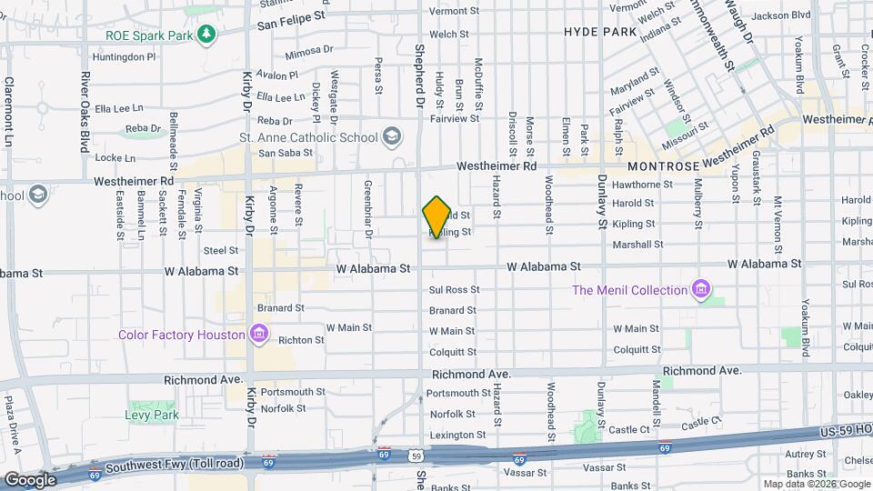 2040 Marshall St Map and Location Details