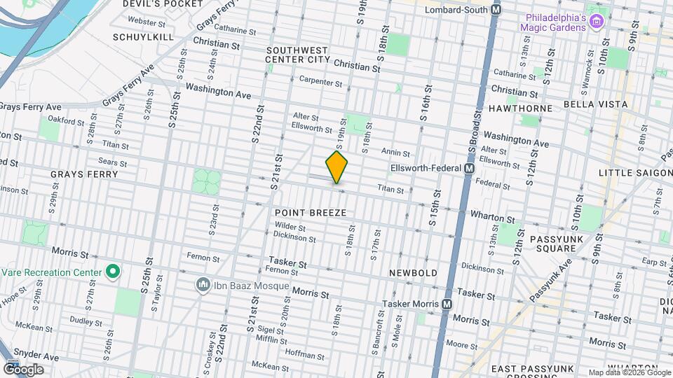 1259 S 19th St Map and Location Details