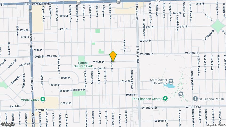 4137 W 99th Pl Mapa y Detalles de la Ubicación