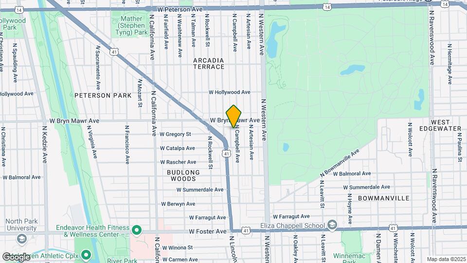 5534 N Campbell Ave Map and Location Details
