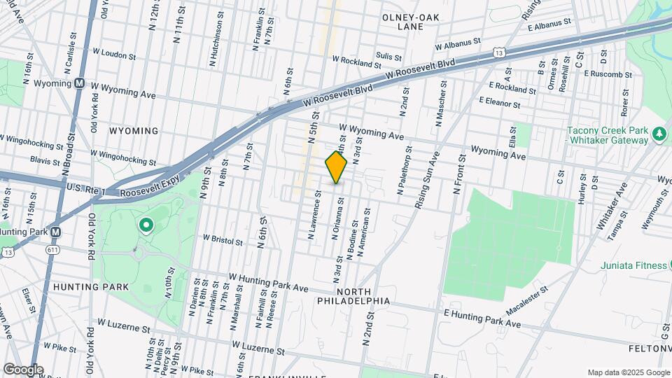 4525 N Gratz St Map and Location Details