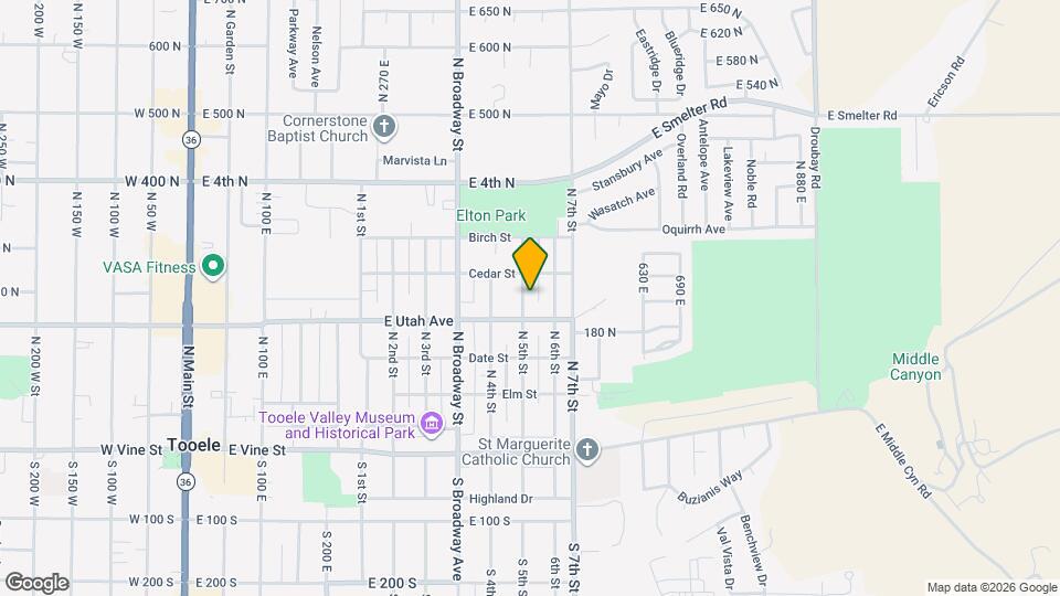 218 N 5th St Map and Location Details
