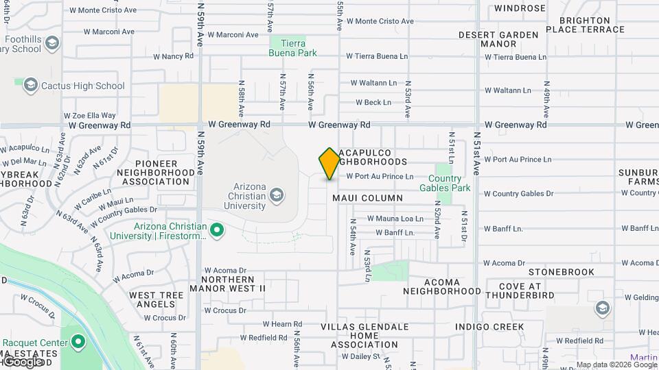 15011 N 55th Dr Map and Location Details