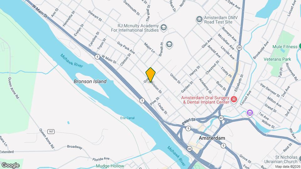 124 Division St Map and Location Details