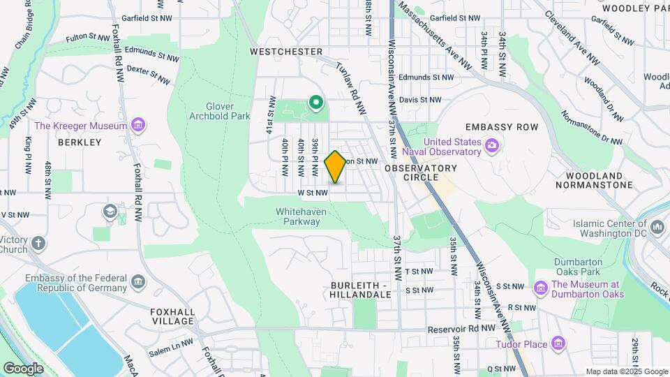 3815 W St NW Map and Location Details