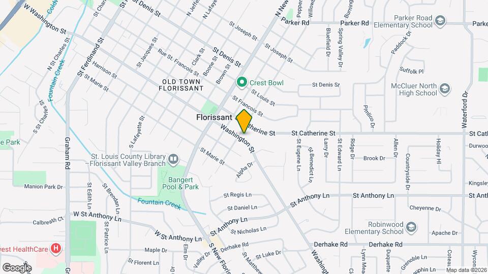 1315 Washington St Map and Location Details