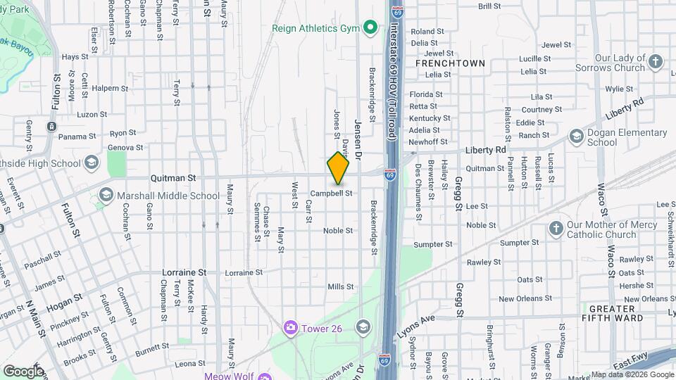 2615 Campbell St Map and Location Details