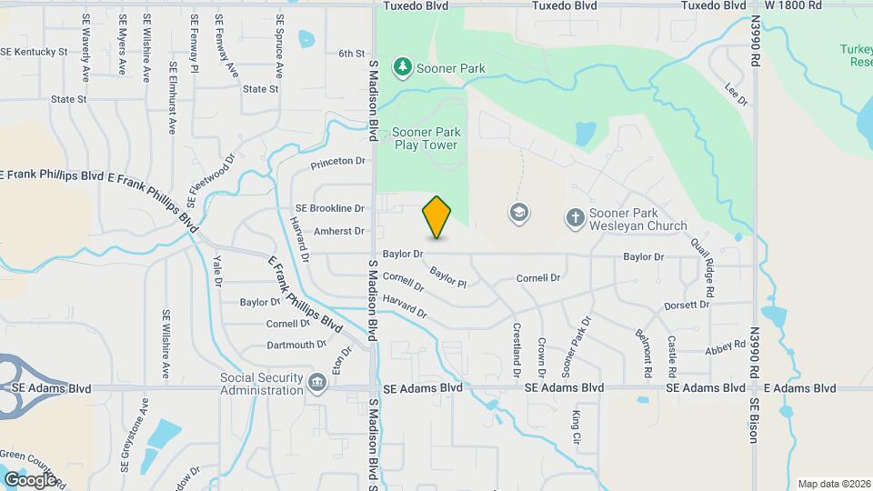 5610 Baylor Dr Map and Location Details