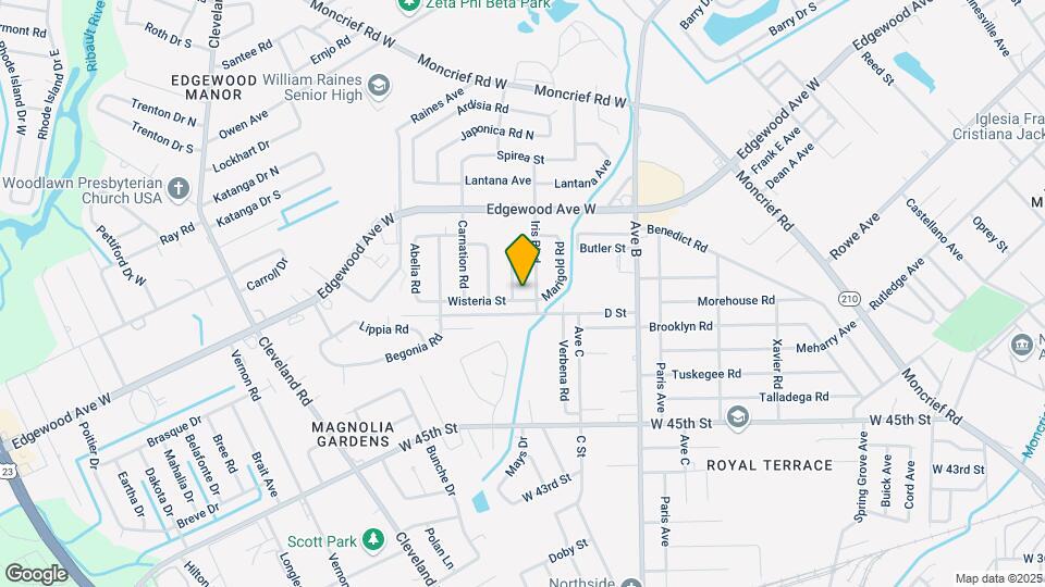 2511 Wisteria St Map and Location Details