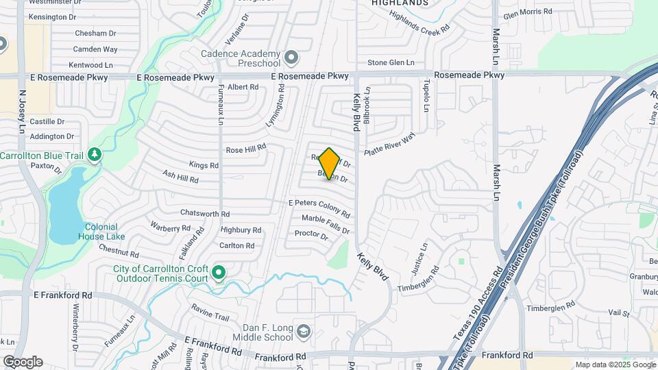 3314 Sam Rayburn Run Map and Location Details