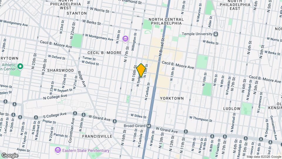 North 15th Mapa y Detalles de la Ubicación