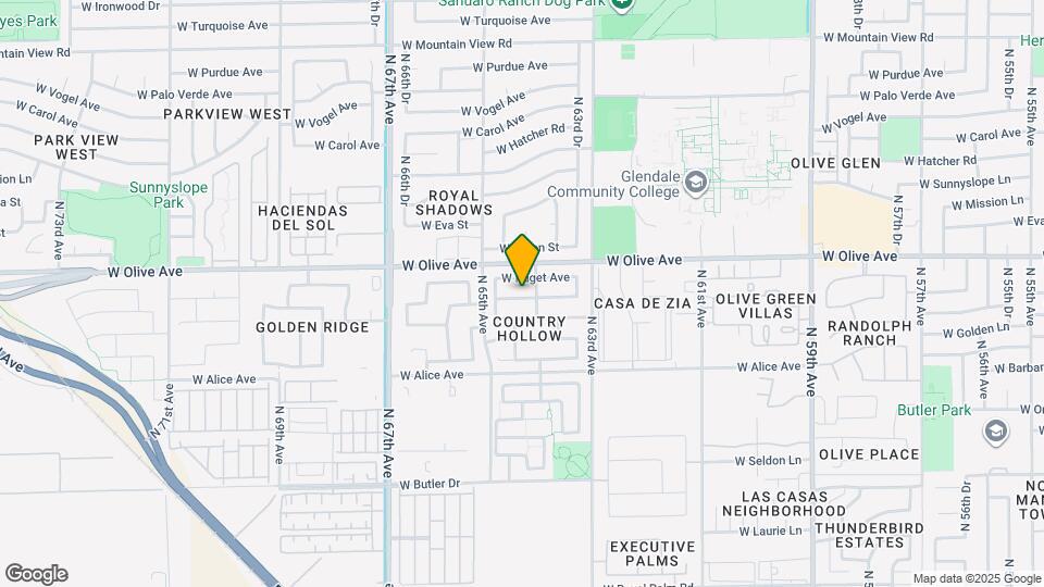 6422 W Townley Ave Map and Location Details