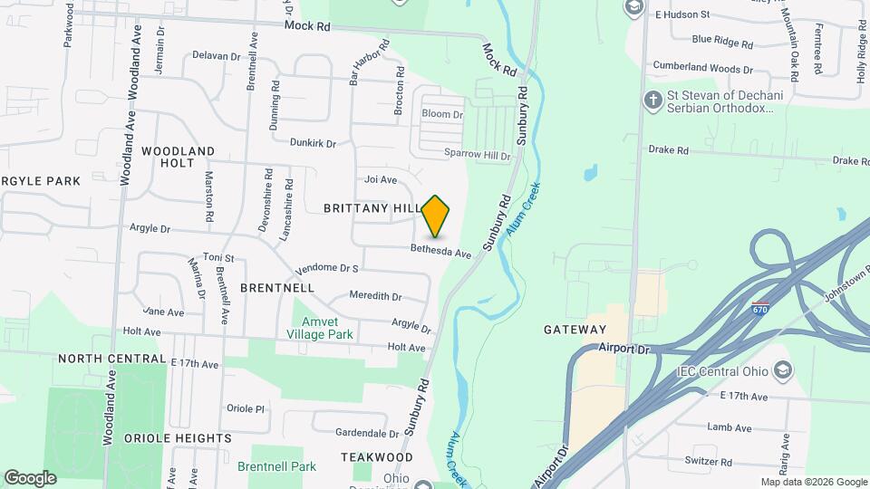 2578 Bethesda Ave Map and Location Details