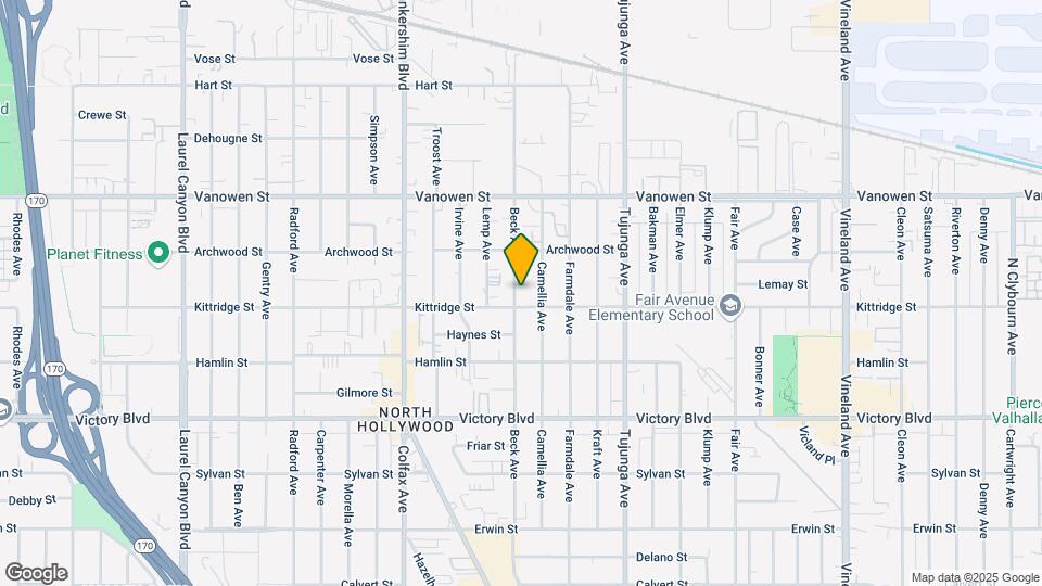 6616 Beck Ave Map and Location Details