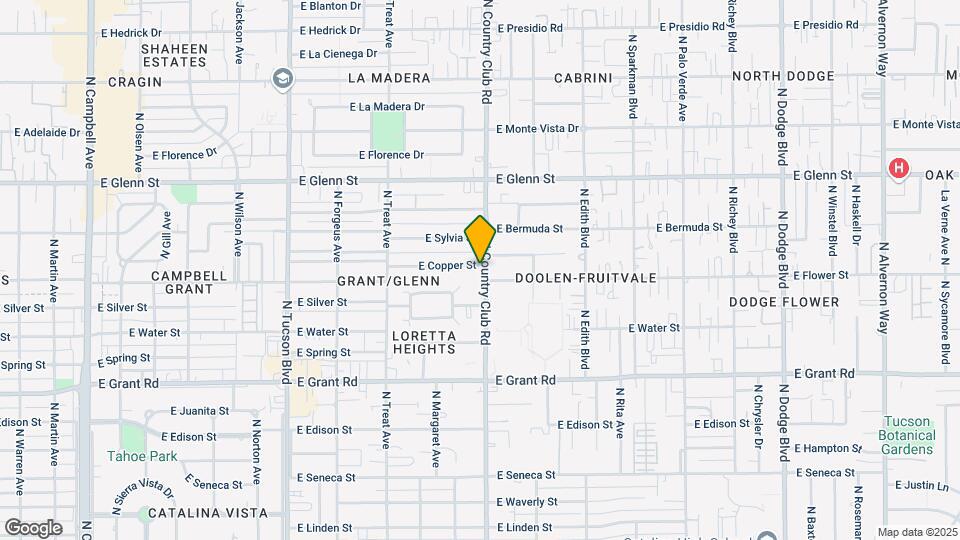 2585 N Country Club Rd Map and Location Details