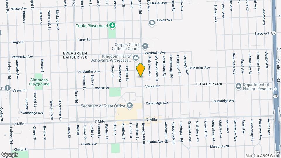 19457 Evergreen Rd Map and Location Details