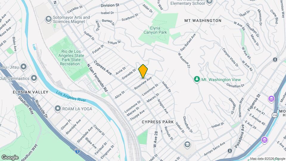 3361 1/2 Roseview Ave, Unit Convenient, Cozy Apartment Map and Location Details