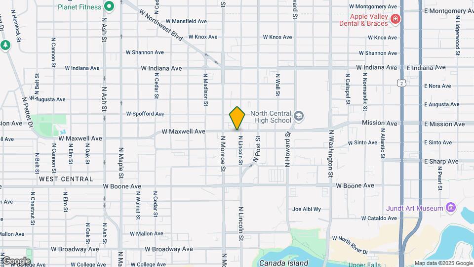 1427 N Lincoln St Mapa y Detalles de la Ubicación