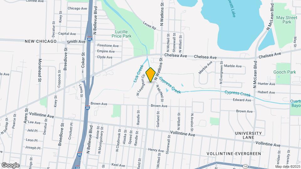 1131 N Watkins St Mapa y Detalles de la Ubicación