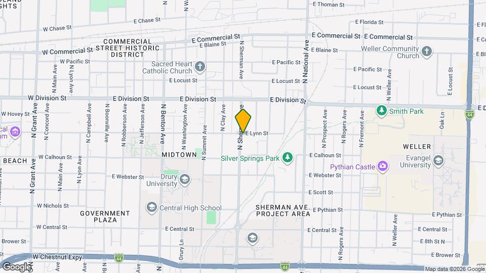 1352 N Sherman Ave Map and Location Details