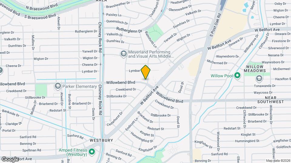 5218 Willowbend Blvd Map and Location Details