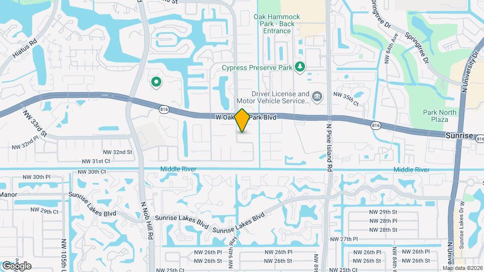 9381 NW 33rd Pl, Unit 2313 Map and Location Details