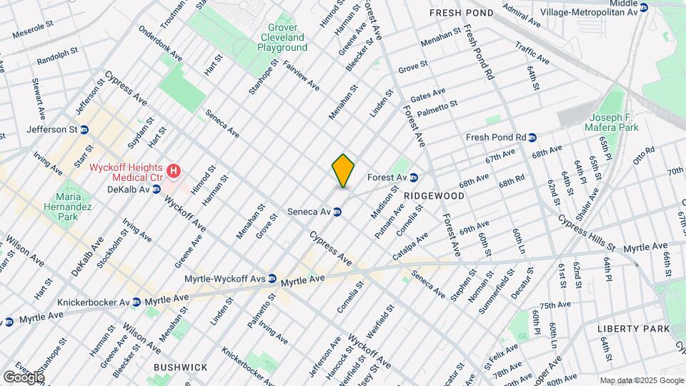 686 Onderdonk Ave Mapa y Detalles de la Ubicación