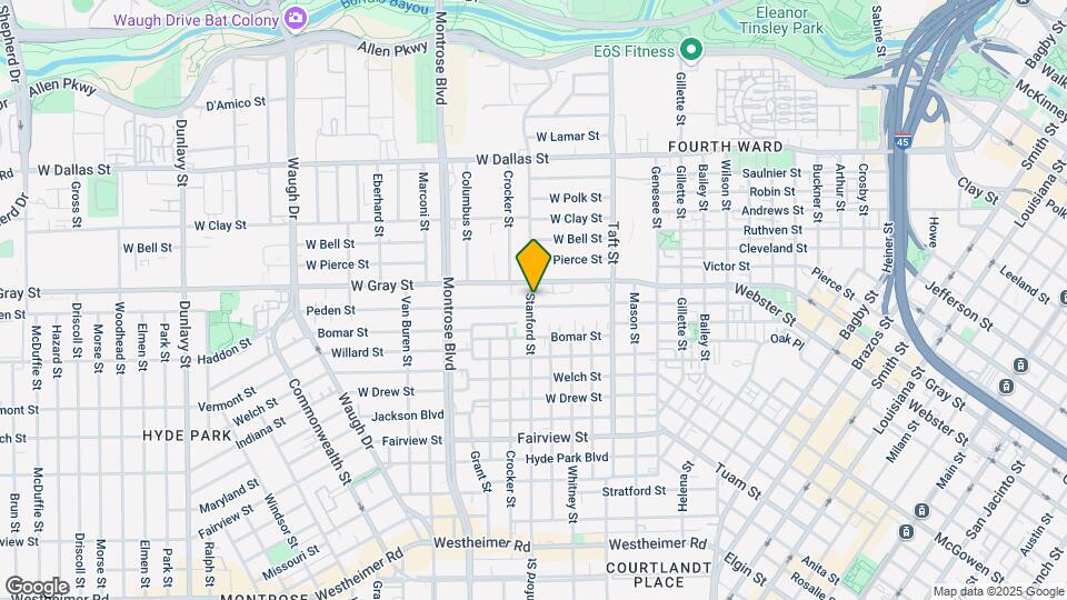 614 Peden St Map and Location Details