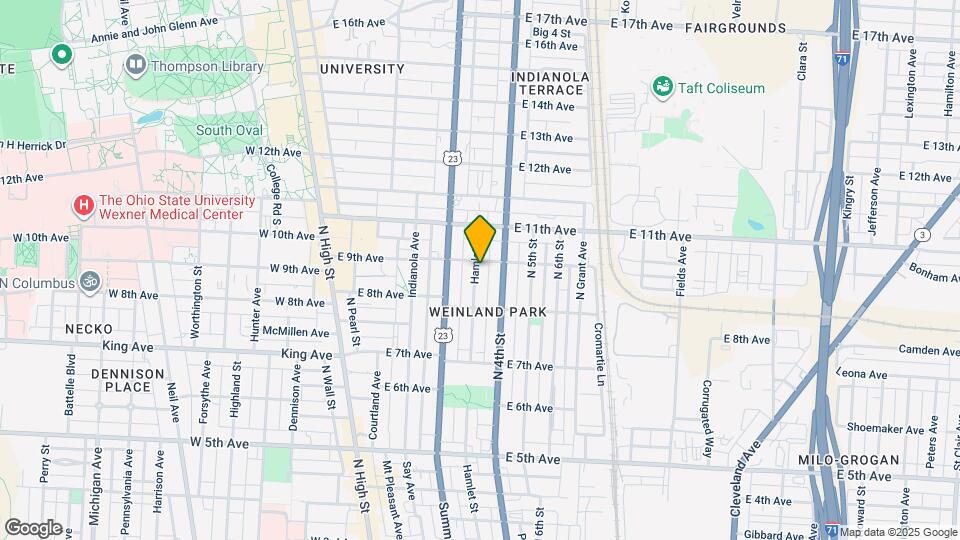 1466 Hamlet St Map and Location Details