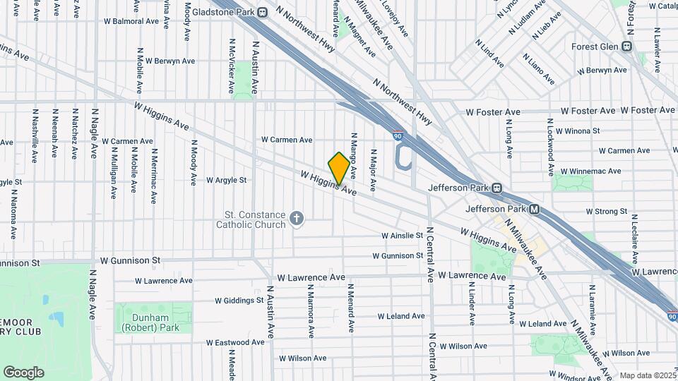 5761 W Higgins Ave Map and Location Details