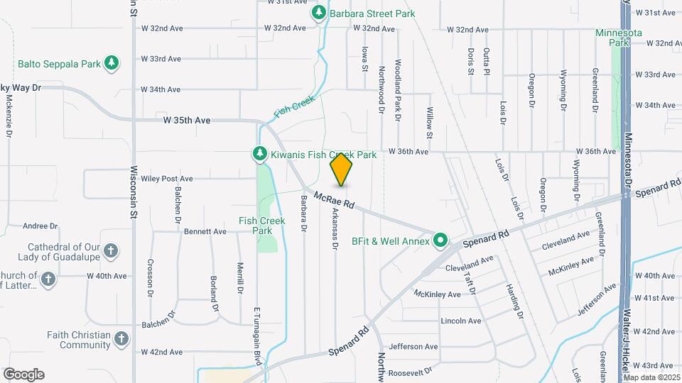 3612 Arkansas Dr, Unit B Map and Location Details