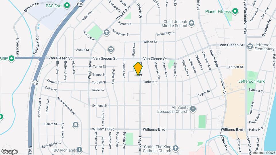 1505 Thayer Dr Mapa y Detalles de la Ubicación