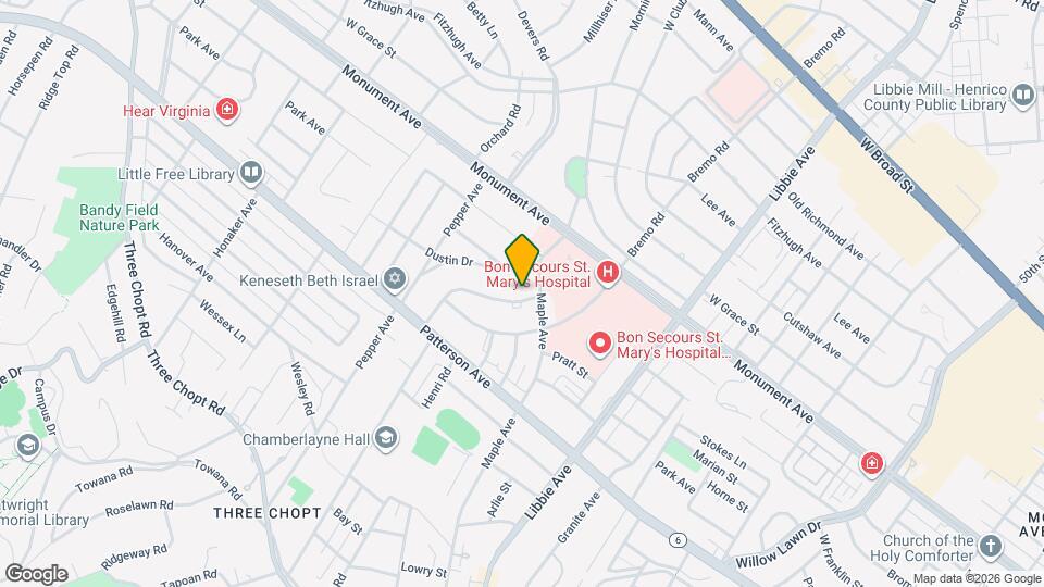 6100 Hampstead Ave Map and Location Details