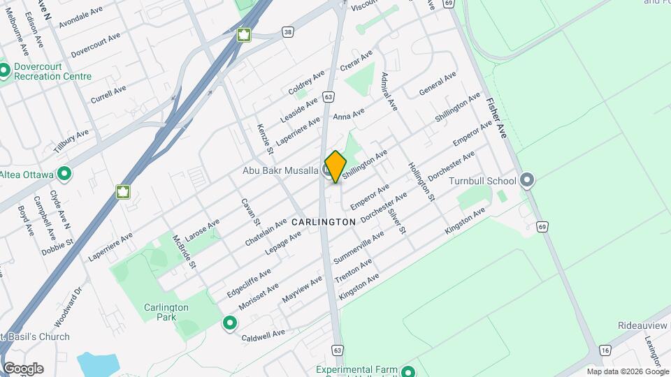 1308 Shillington Ave Map and Location Details