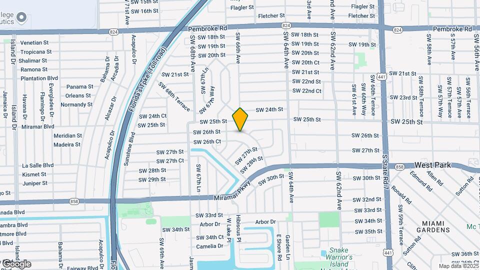 6532 SW 26th St Map and Location Details