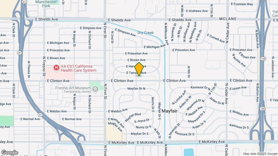 3413 E Clinton Ave Map and Location Details