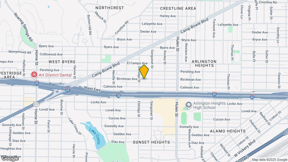 4825 Birchman Ave Map and Location Details