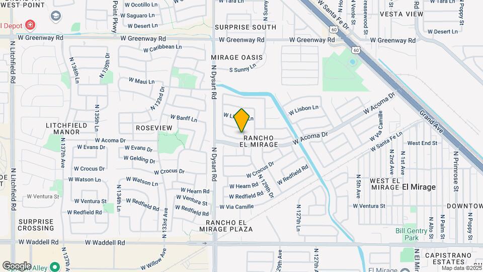 13006 W Mandalay Ln Map and Location Details