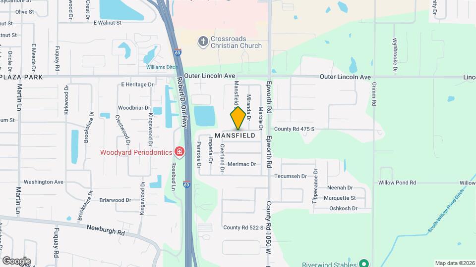 10649 Midway Dr Map and Location Details