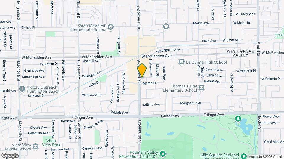 15690 Brookhurst St Map and Location Details