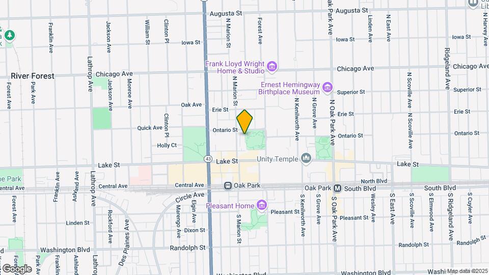 1033 Ontario St Map and Location Details