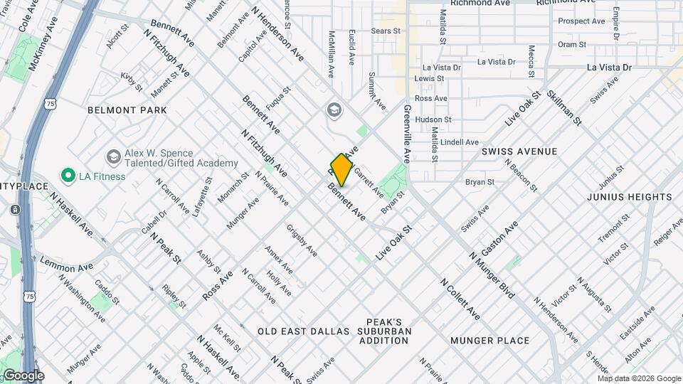 4926 San Jacinto St Map and Location Details