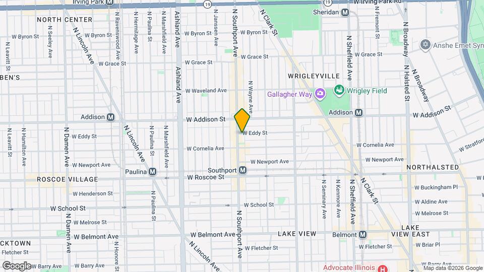 1347 W Eddy St, Unit 205 Map and Location Details
