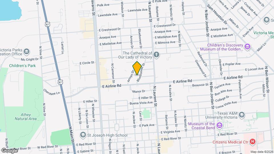 2807 Bluebonnet St Map and Location Details