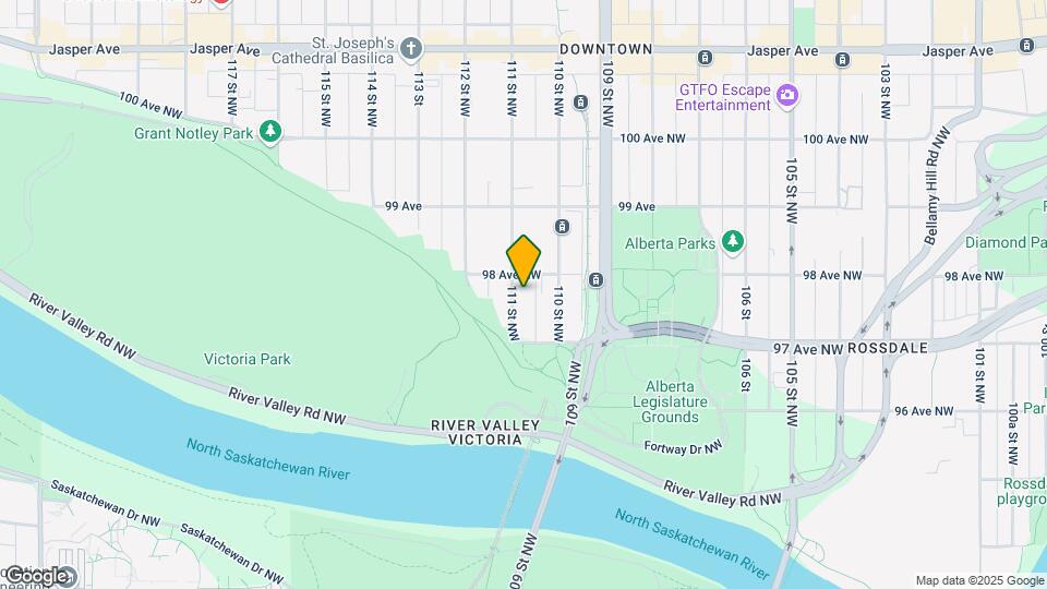 9733-9111 111 St NW Map and Location Details